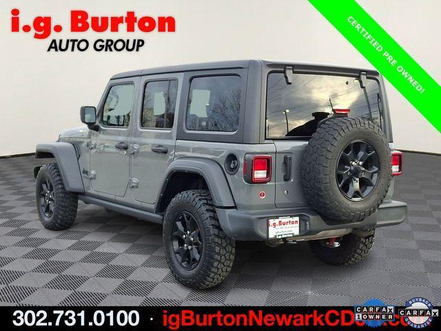used 2021 Jeep Wrangler Unlimited car, priced at $31,507