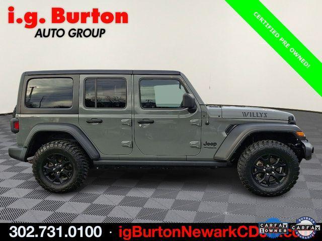 used 2021 Jeep Wrangler Unlimited car, priced at $31,507
