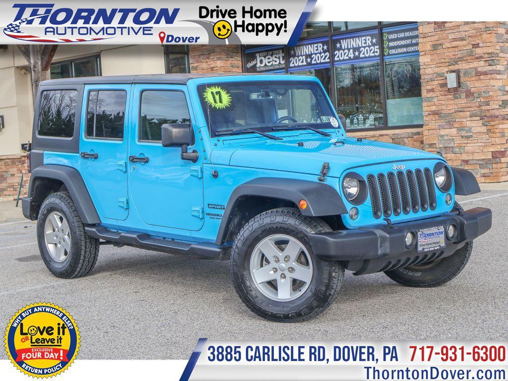 used 2017 Jeep Wrangler Unlimited car, priced at $19,995