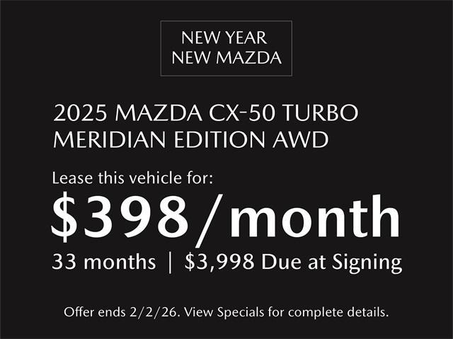new 2025 Mazda CX-50 car, priced at $40,090