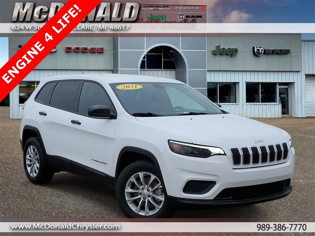 used 2021 Jeep Cherokee car, priced at $23,899