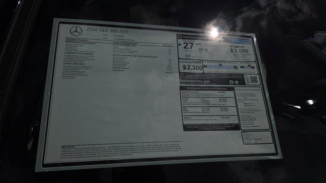 new 2026 Mercedes-Benz GLC 300 car, priced at $55,470