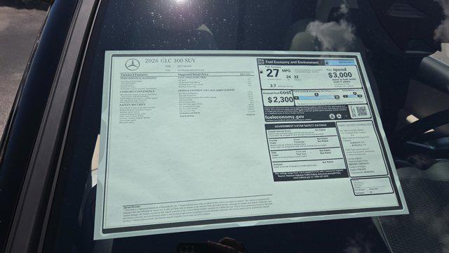 new 2026 Mercedes-Benz GLC 300 car, priced at $55,825