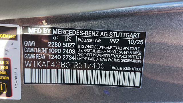 new 2026 Mercedes-Benz C-Class car, priced at $57,735
