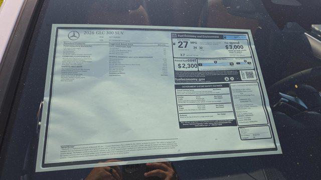 new 2026 Mercedes-Benz GLC 300 car, priced at $59,770