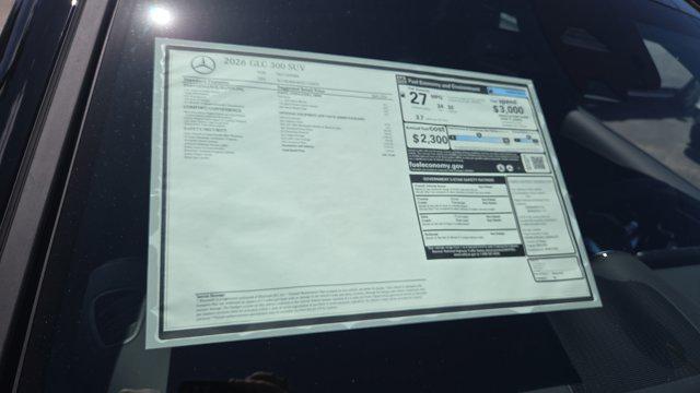 new 2026 Mercedes-Benz GLC 300 car, priced at $59,735