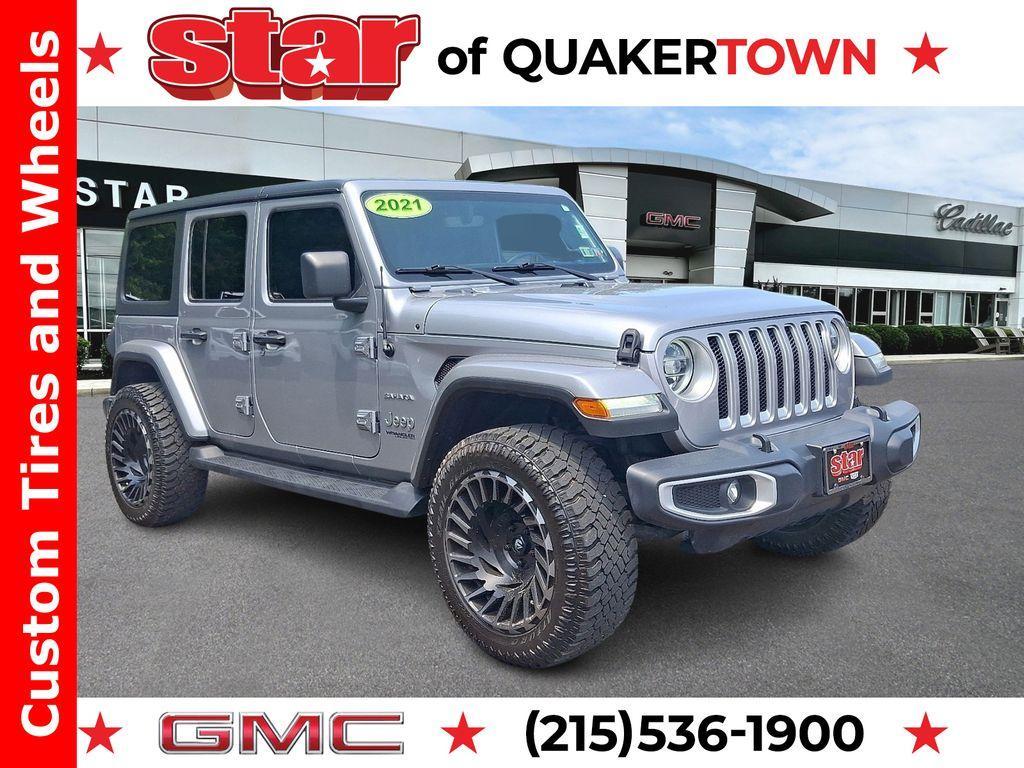used 2021 Jeep Wrangler Unlimited car, priced at $26,572