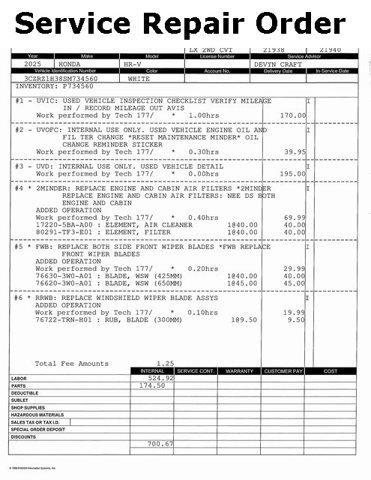 used 2025 Honda HR-V car, priced at $24,000
