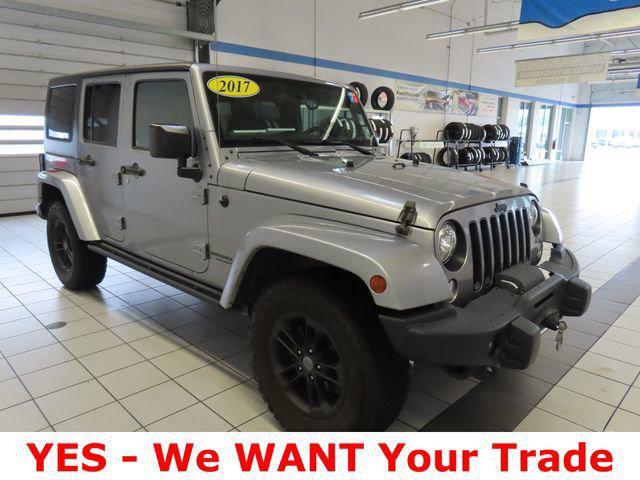 used 2017 Jeep Wrangler Unlimited car, priced at $18,000