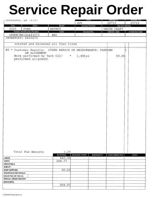 used 2025 Ford Bronco car, priced at $42,036