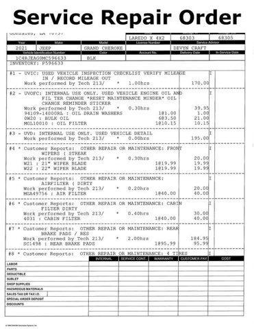 used 2021 Jeep Grand Cherokee car, priced at $21,000