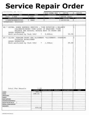 used 2022 Ram 1500 car, priced at $33,000