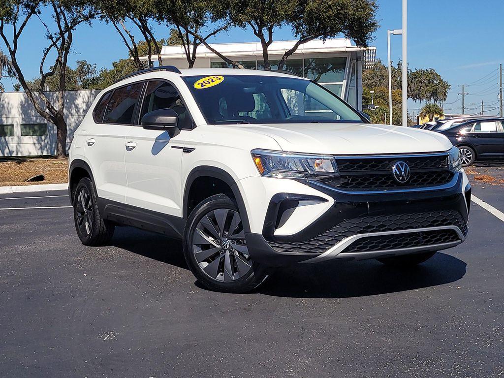 used 2023 Volkswagen Taos car, priced at $18,356