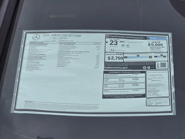 new 2026 Mercedes-Benz AMG CLE 53 car, priced at $94,625