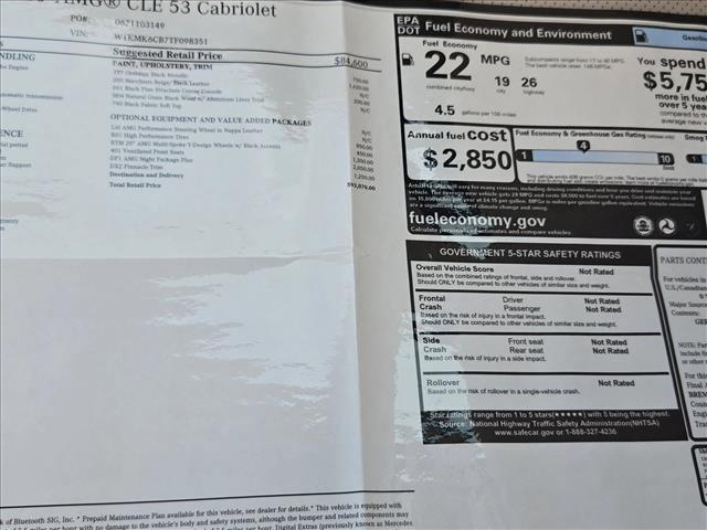 new 2026 Mercedes-Benz AMG CLE 53 car, priced at $93,070