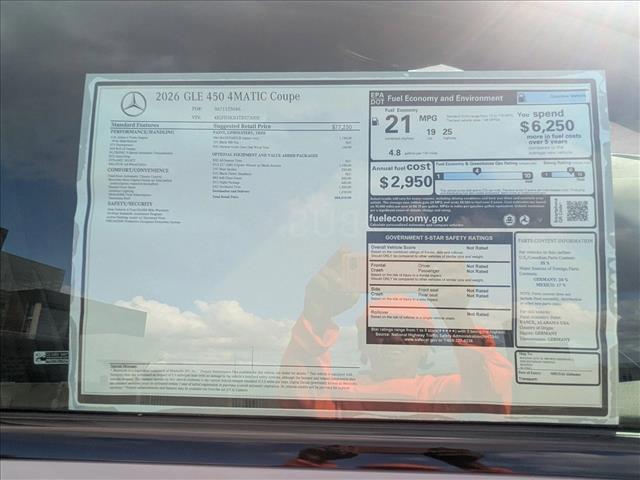 new 2026 Mercedes-Benz GLE 450 car, priced at $84,010