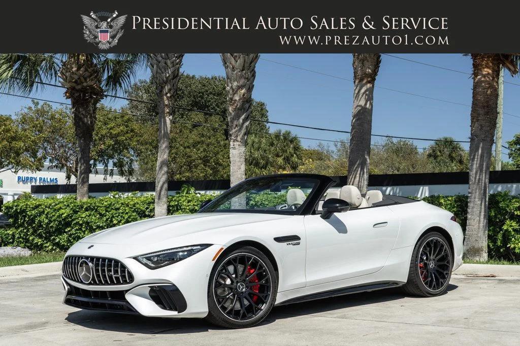 used 2022 Mercedes-Benz AMG SL 55 car, priced at $93,995