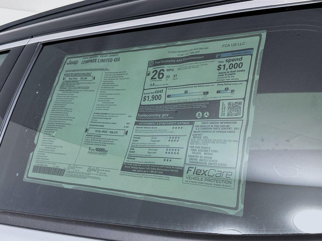 new 2026 Jeep Compass car, priced at $33,891