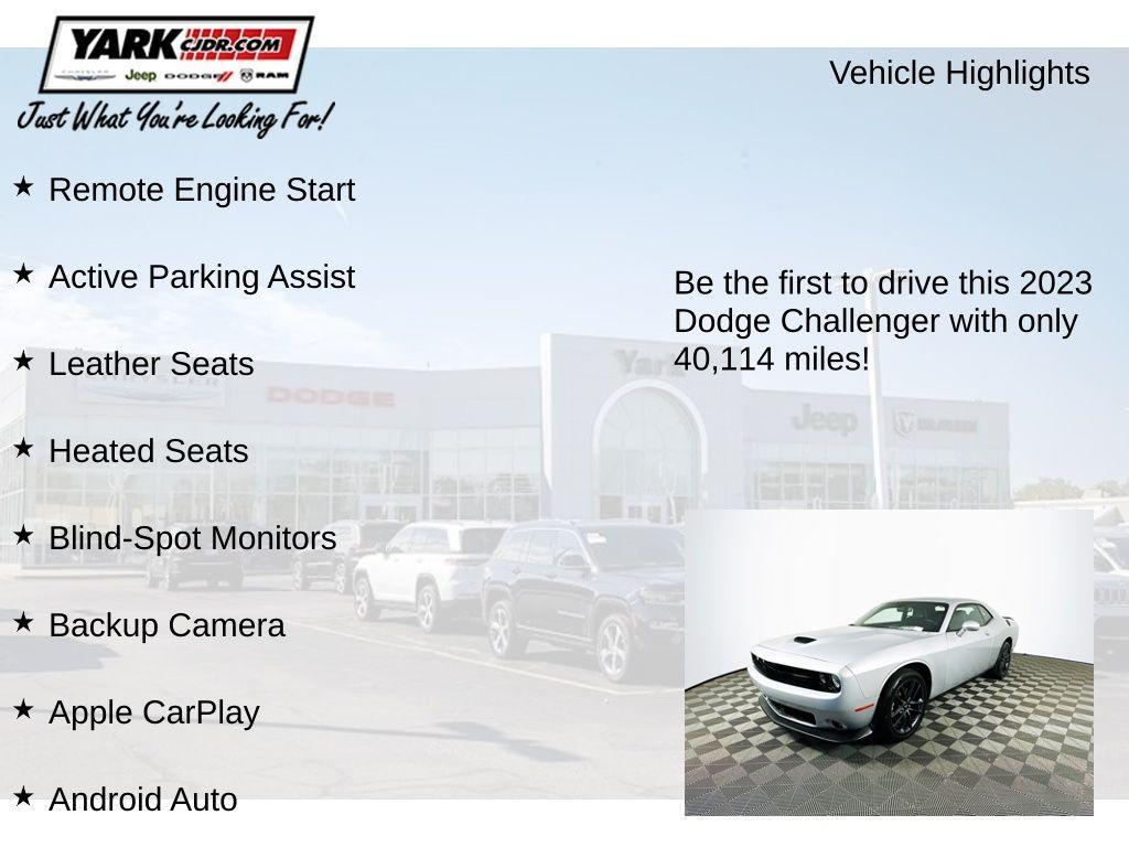 used 2023 Dodge Challenger car, priced at $29,844