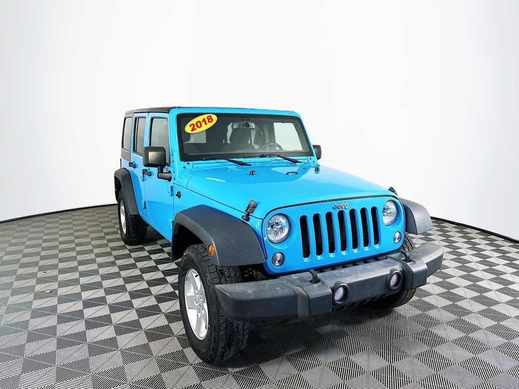 used 2018 Jeep Wrangler JK Unlimited car, priced at $17,699