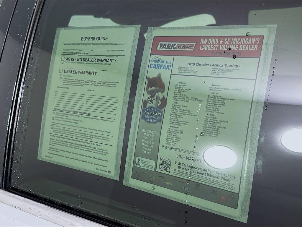 used 2018 Chrysler Pacifica car, priced at $14,800