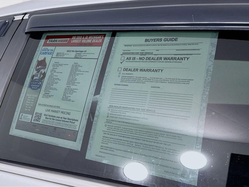 used 2022 Kia Sportage car, priced at $15,499