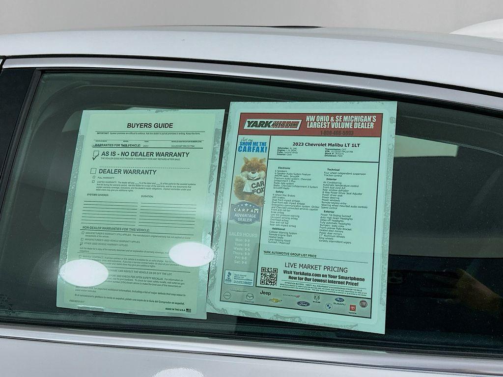 used 2023 Chevrolet Malibu car, priced at $15,903