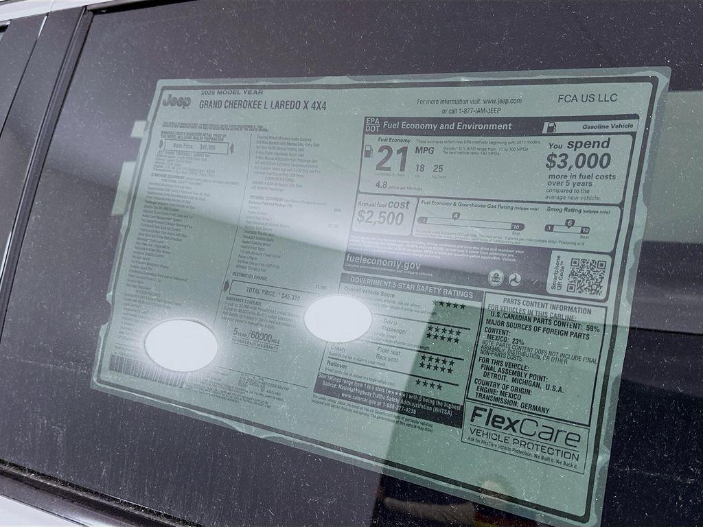 new 2025 Jeep Grand Cherokee L car, priced at $40,074