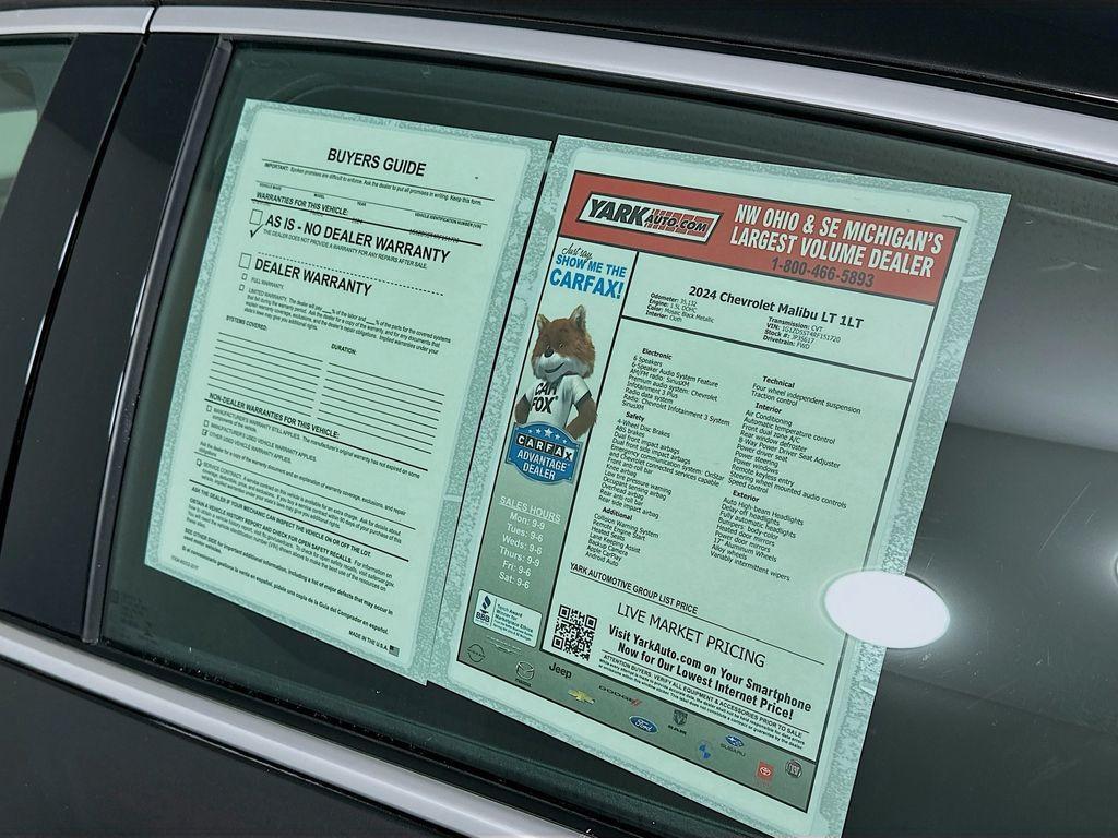 used 2024 Chevrolet Malibu car, priced at $22,990