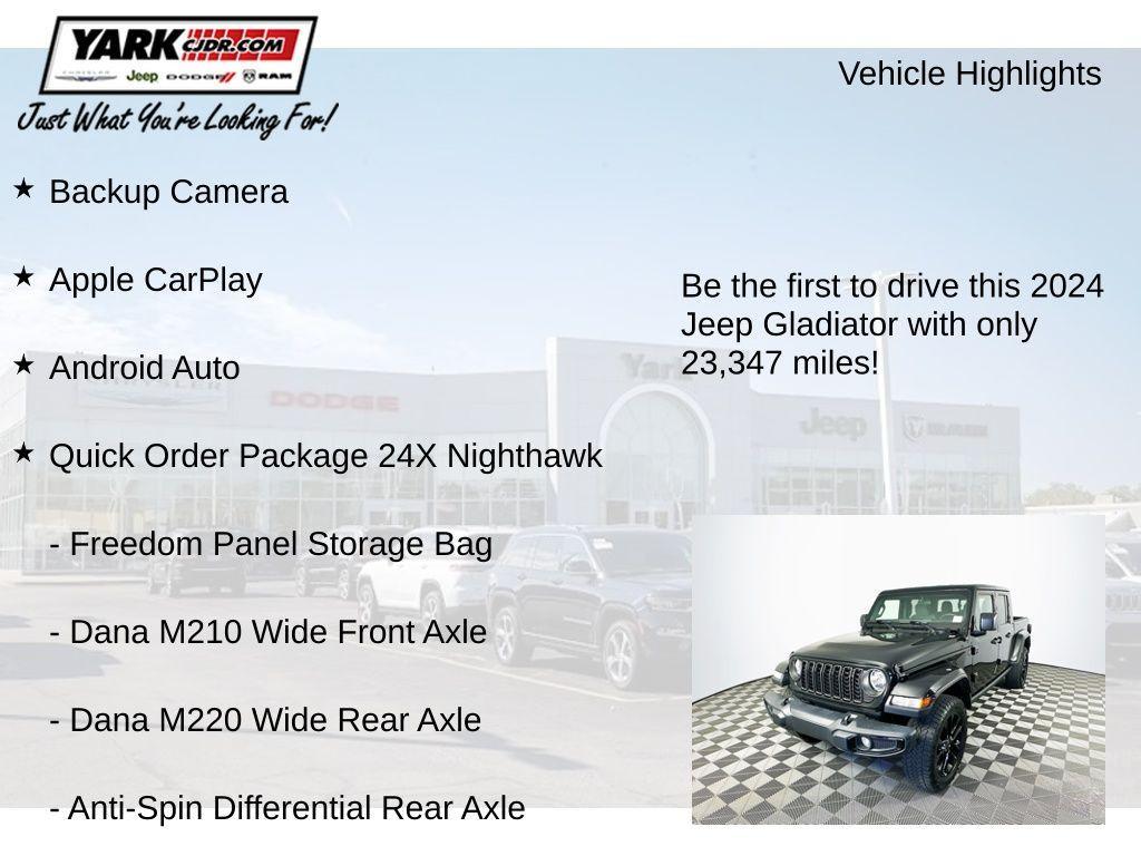 used 2024 Jeep Gladiator car, priced at $32,404