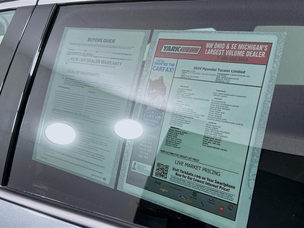 used 2024 Hyundai Tucson car, priced at $21,833