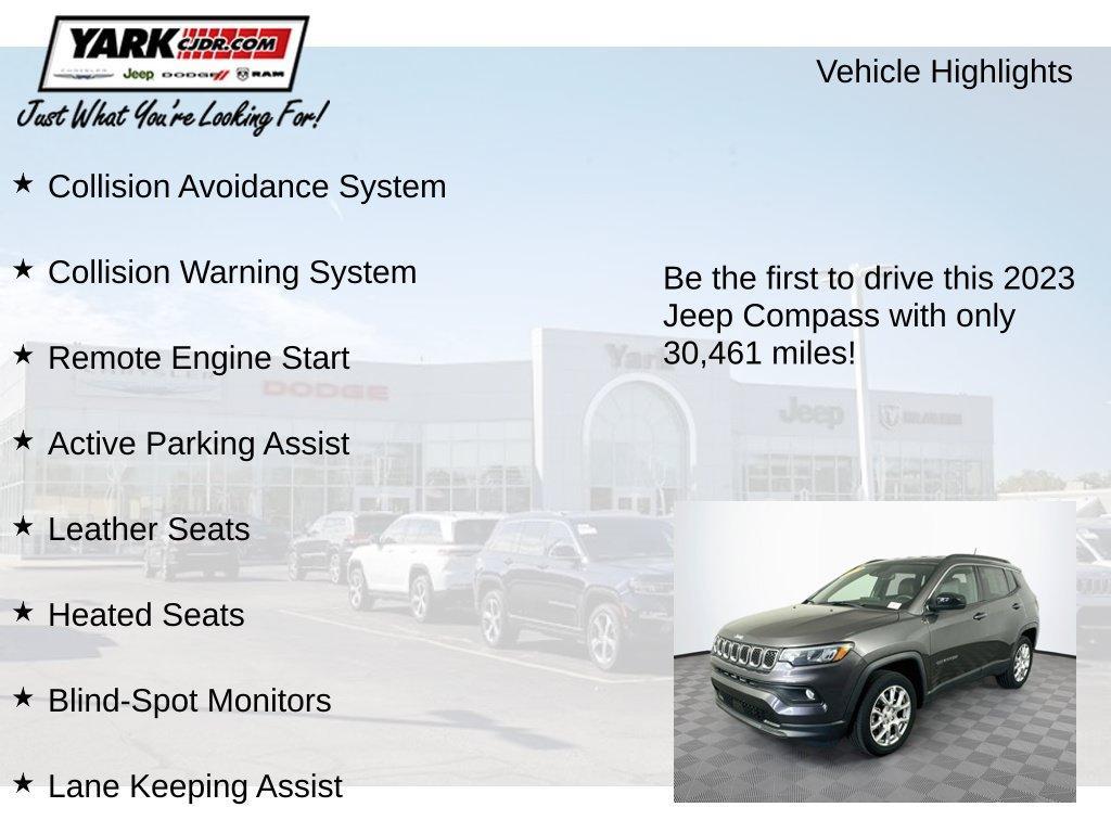 used 2023 Jeep Compass car, priced at $20,515