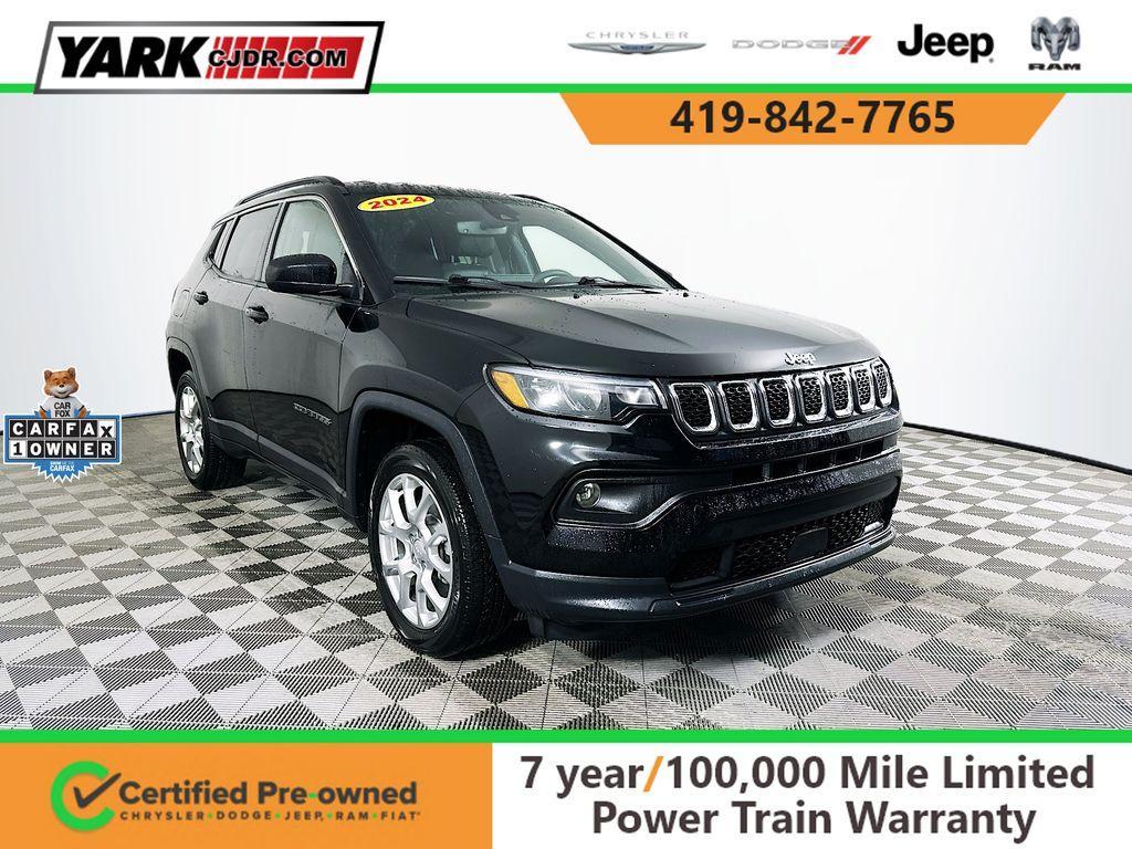 used 2024 Jeep Compass car, priced at $23,100