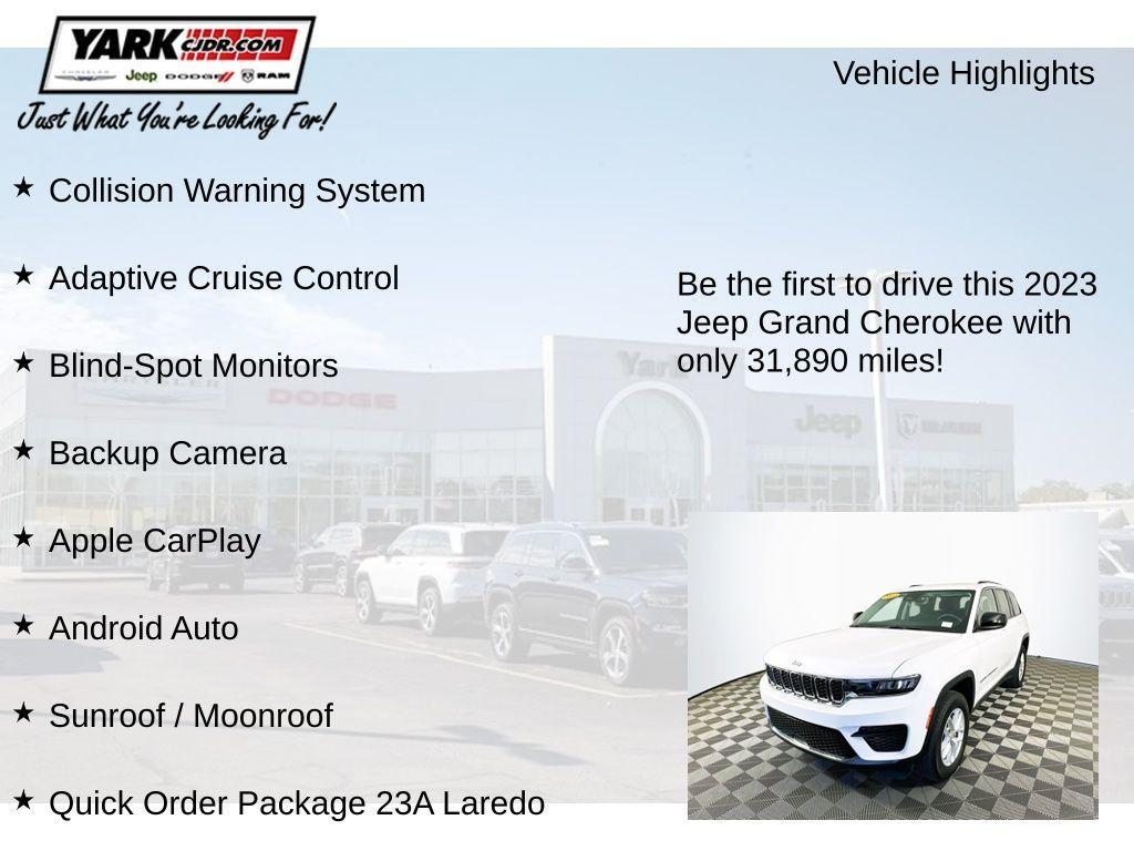 used 2023 Jeep Grand Cherokee car, priced at $26,598