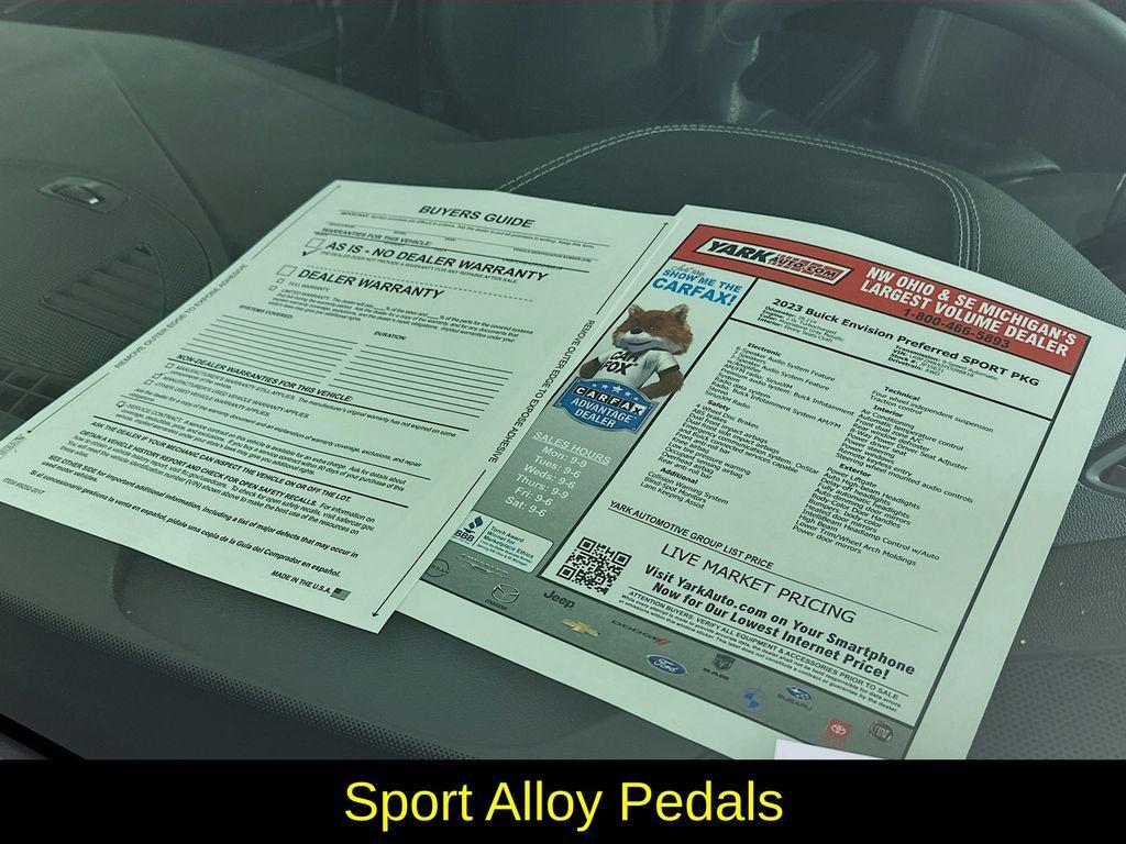 used 2023 Buick Envision car, priced at $24,800