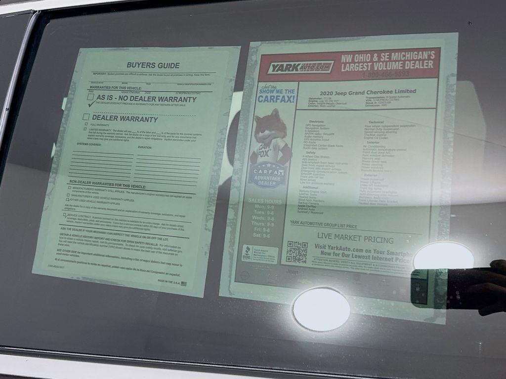 used 2020 Jeep Grand Cherokee car, priced at $21,994