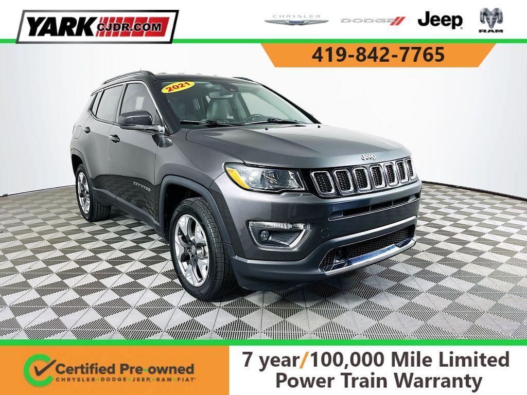 used 2021 Jeep Compass car, priced at $18,455