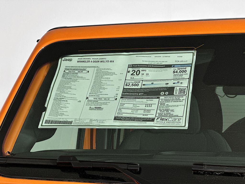 new 2026 Jeep Wrangler car, priced at $54,426