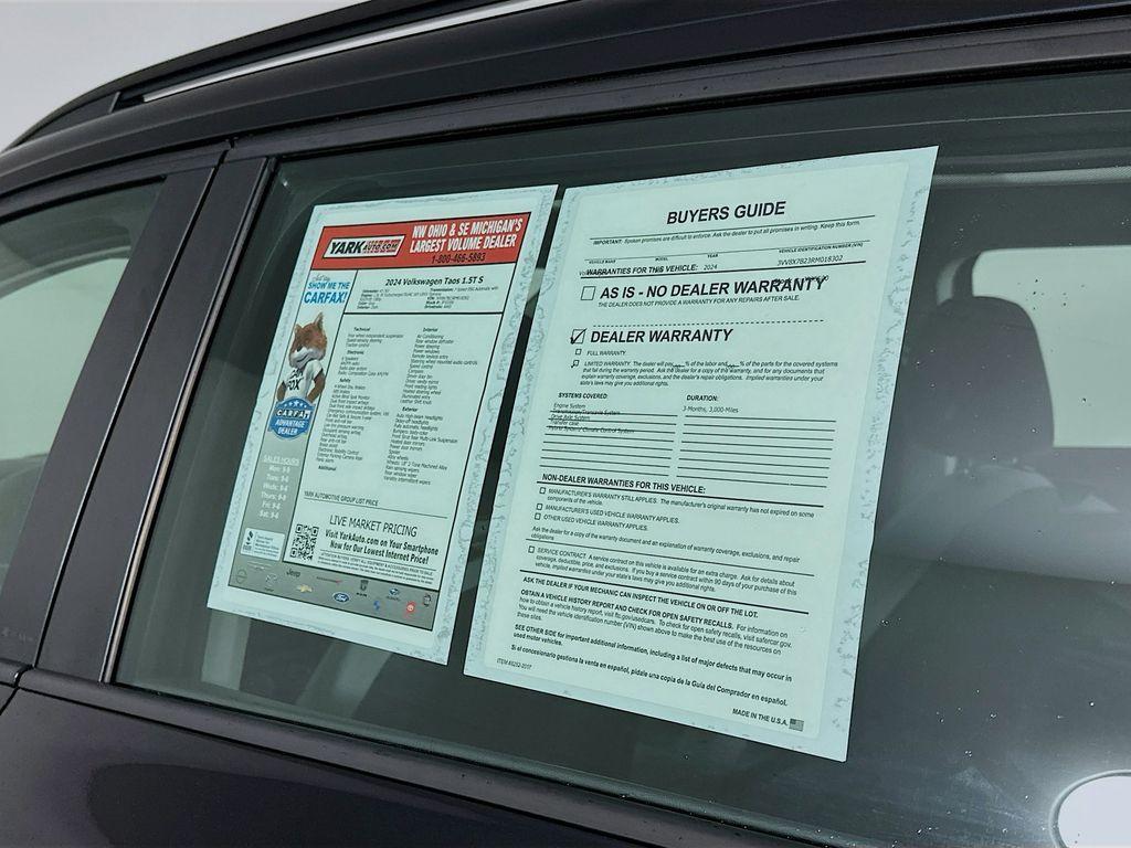 used 2024 Volkswagen Taos car, priced at $17,799