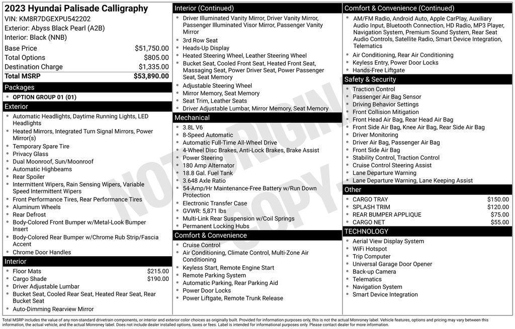 used 2023 Hyundai Palisade car, priced at $36,873