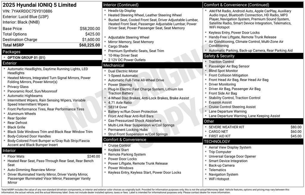 used 2025 Hyundai IONIQ 5 car, priced at $38,407