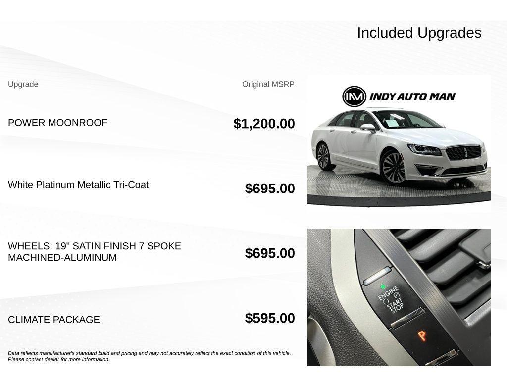 used 2018 Lincoln MKZ car, priced at $19,771