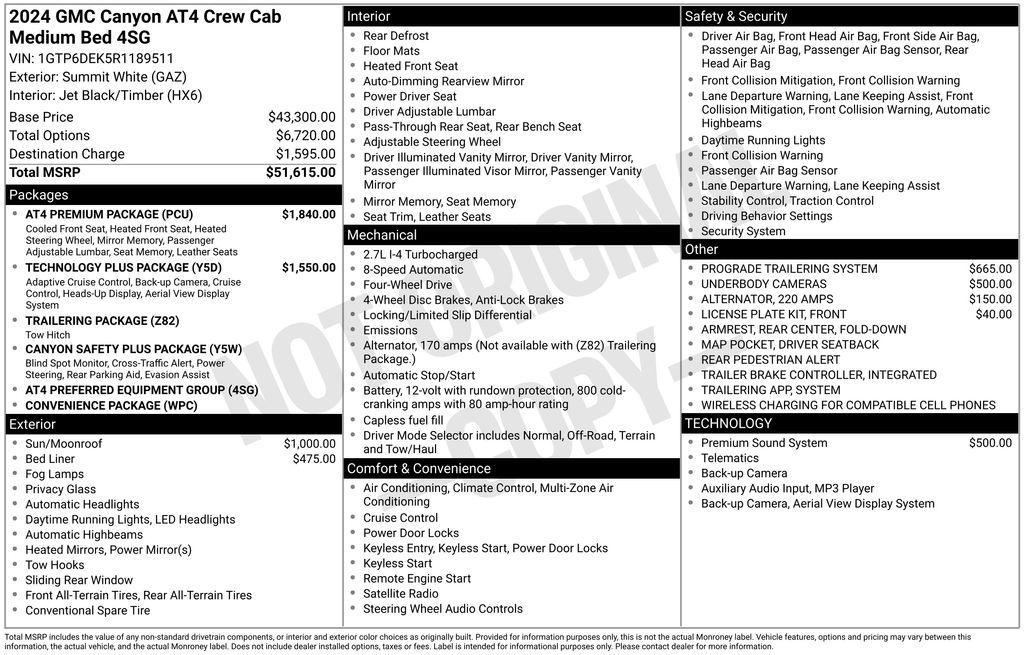 used 2024 GMC Canyon car, priced at $33,741