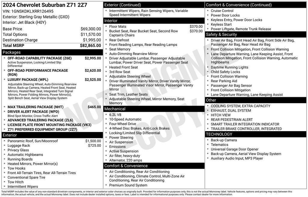 used 2024 Chevrolet Suburban car, priced at $53,741