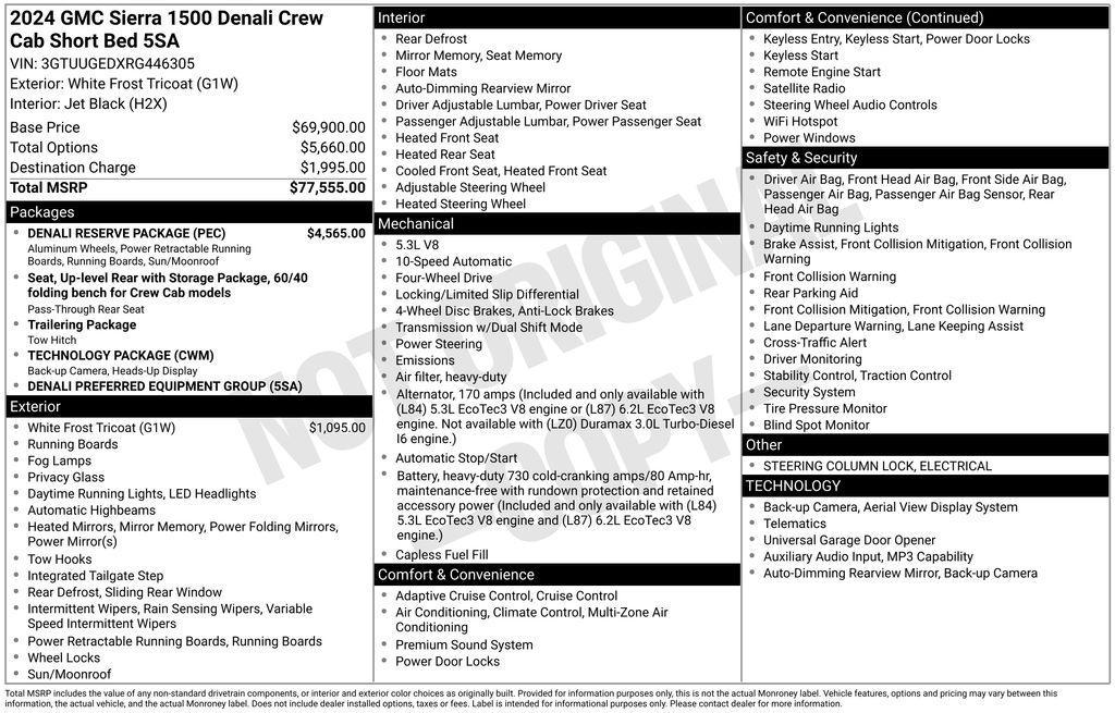 used 2024 GMC Sierra 1500 car, priced at $47,936