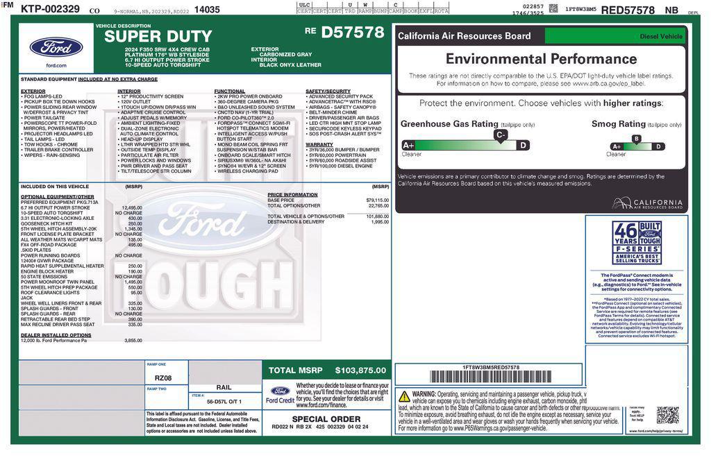 used 2024 Ford F-350 car, priced at $80,441