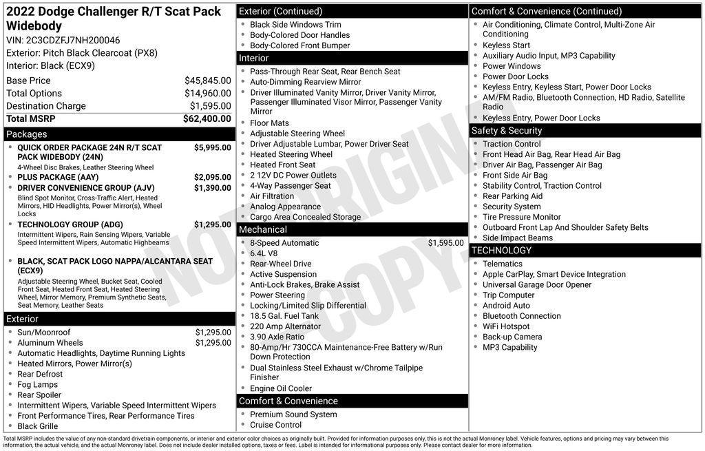 used 2022 Dodge Challenger car, priced at $35,341