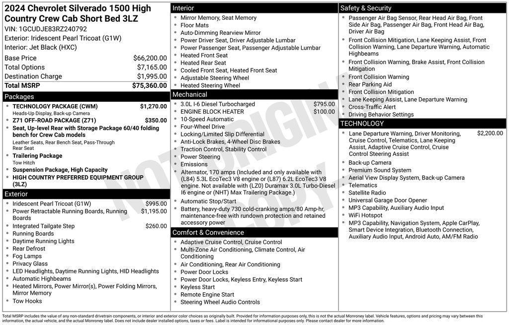 used 2024 Chevrolet Silverado 1500 car, priced at $40,641