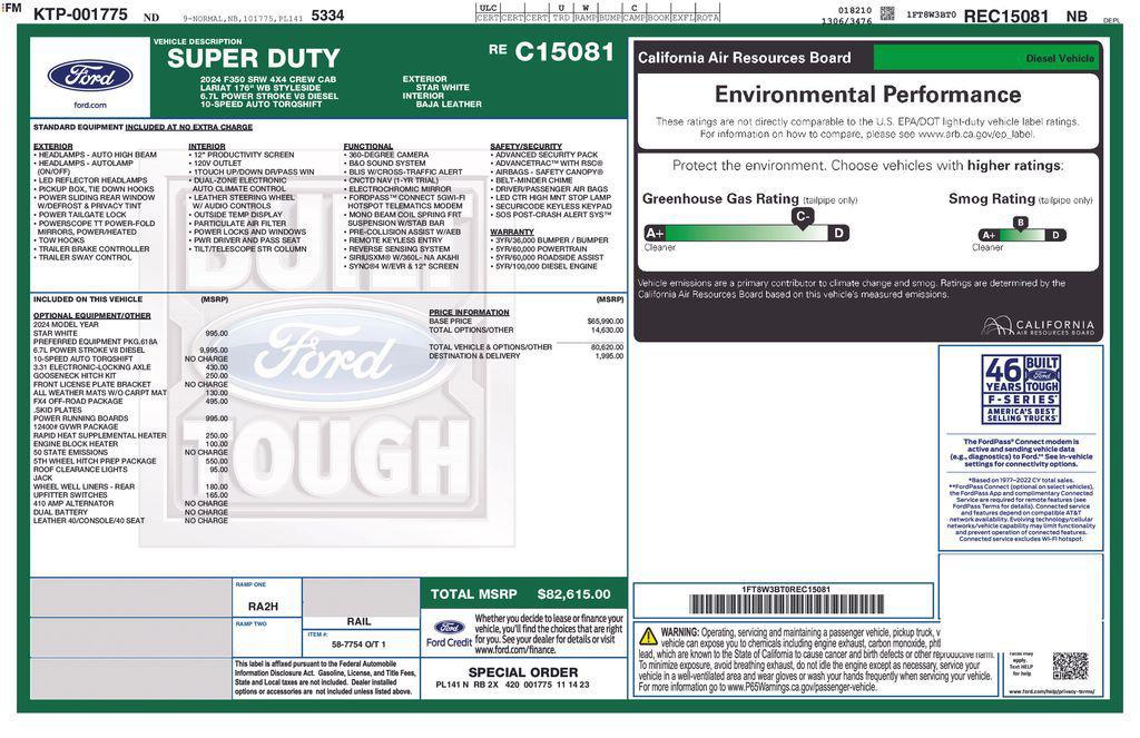 used 2024 Ford F-350 car, priced at $55,741