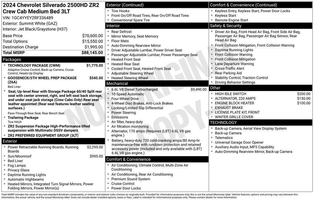 used 2024 Chevrolet Silverado 2500 car, priced at $58,741